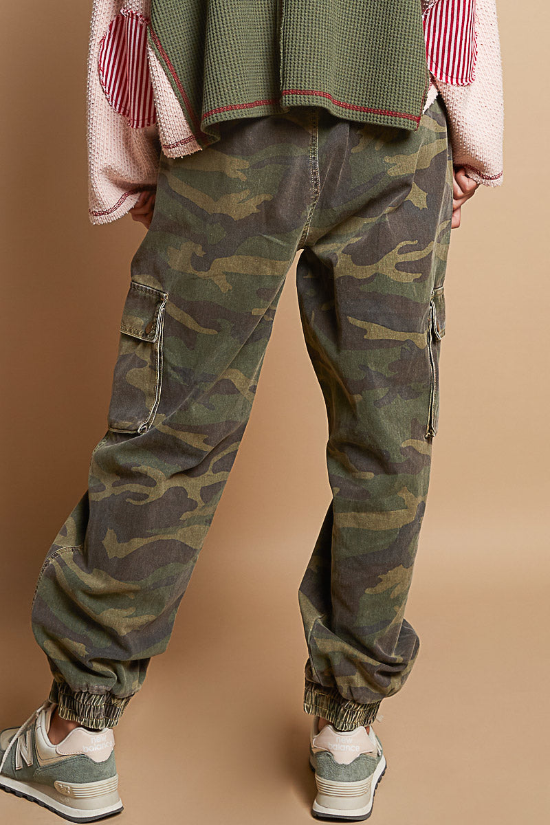 Olive Camo Twill Pants