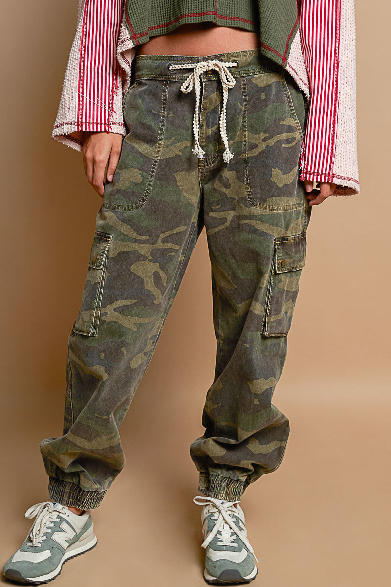 Olive Camo Twill Pants