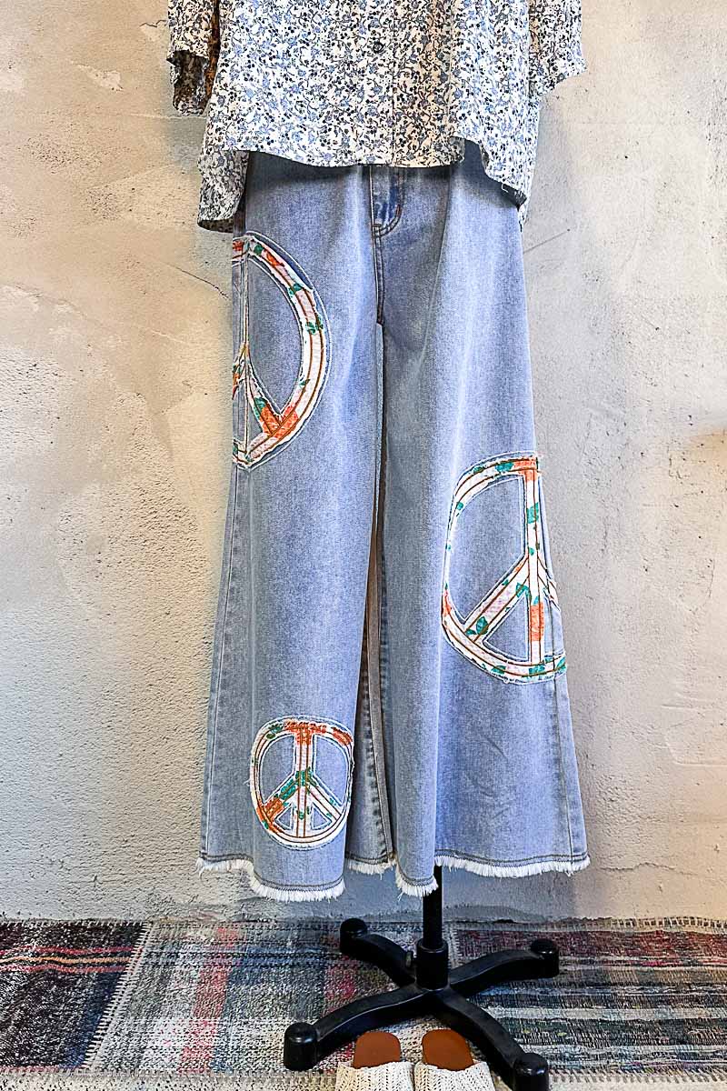 Peace Wide Leg Pants by POL