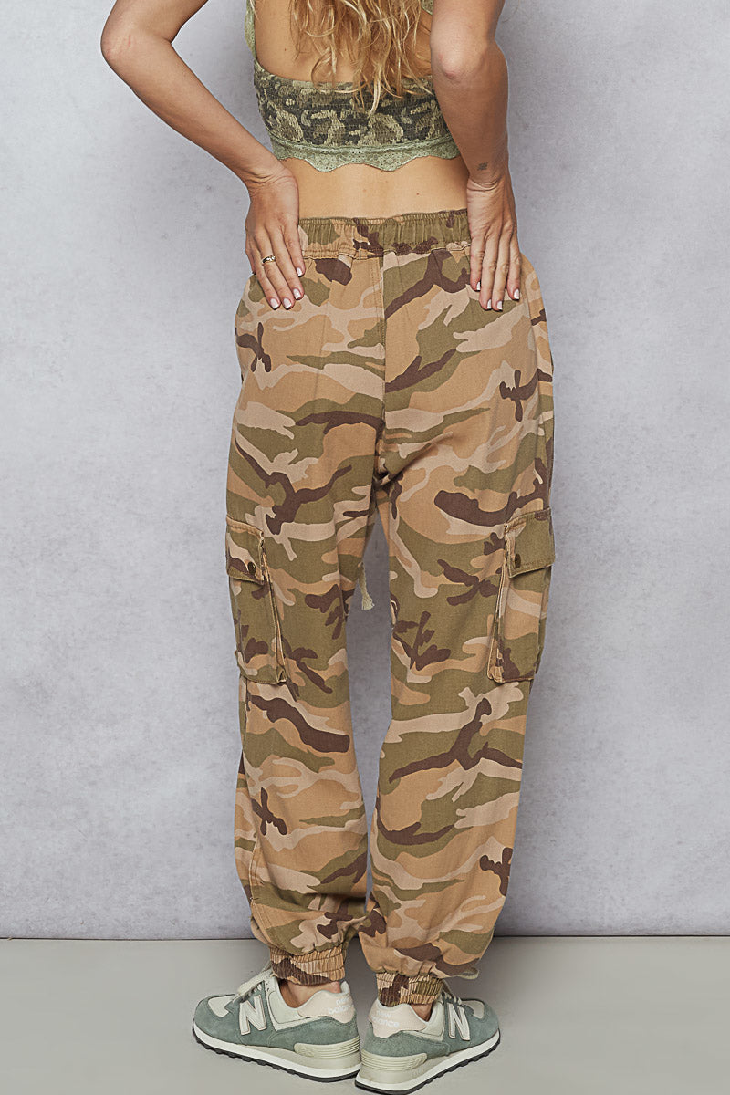 Beige Camo Twill Pants