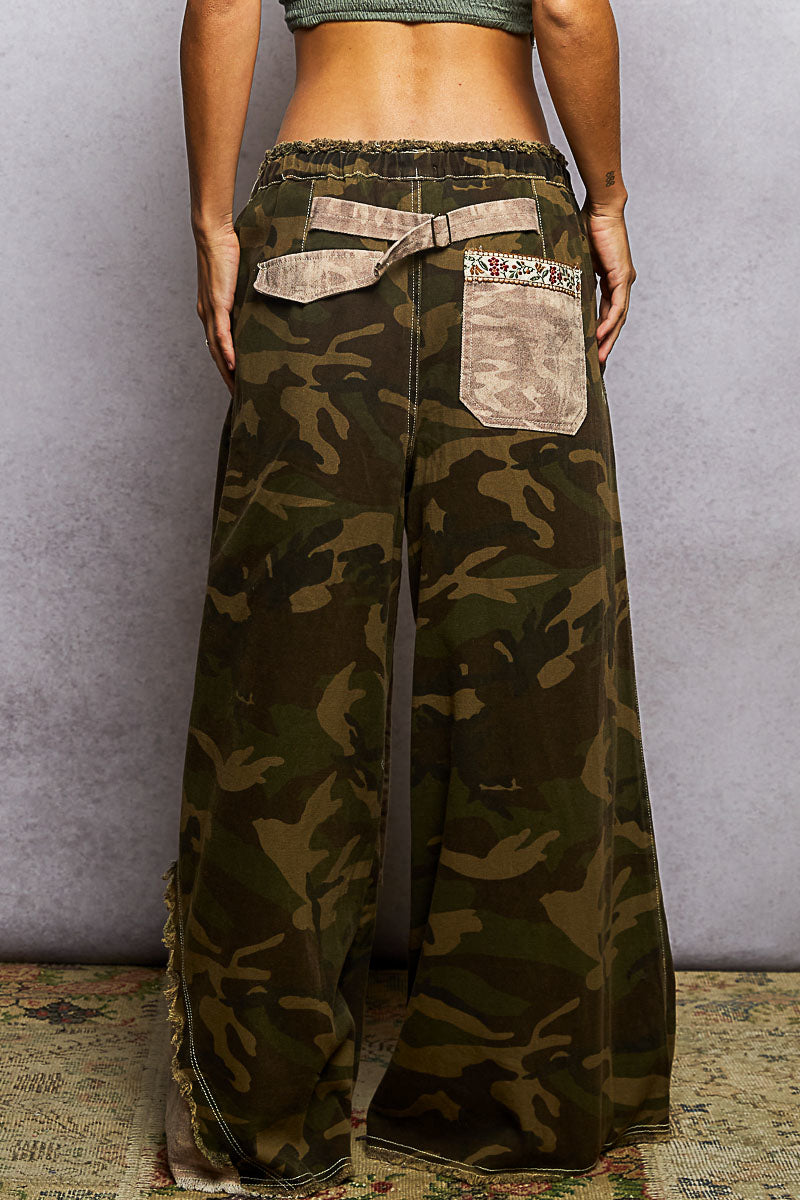 BOHO Camo Wide Leg Pants by POL