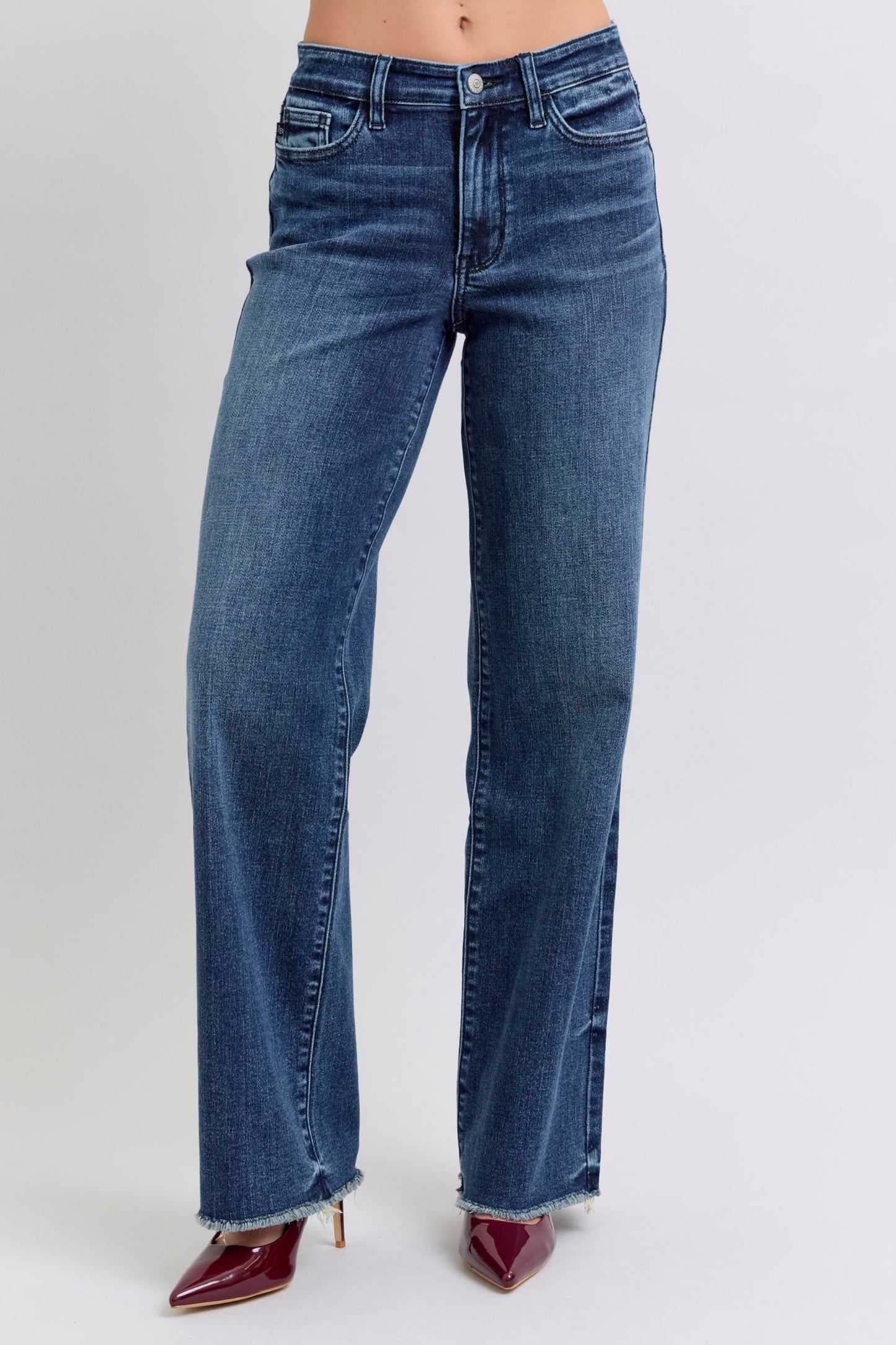 Judy Blue Mid Rise Wide Leg w/Tint 82640