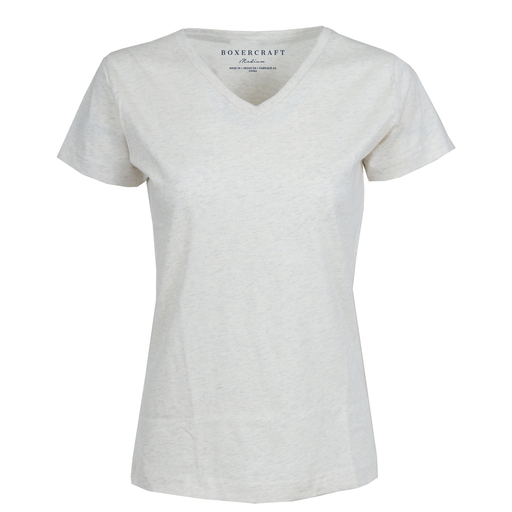 White V-Neck Tee
