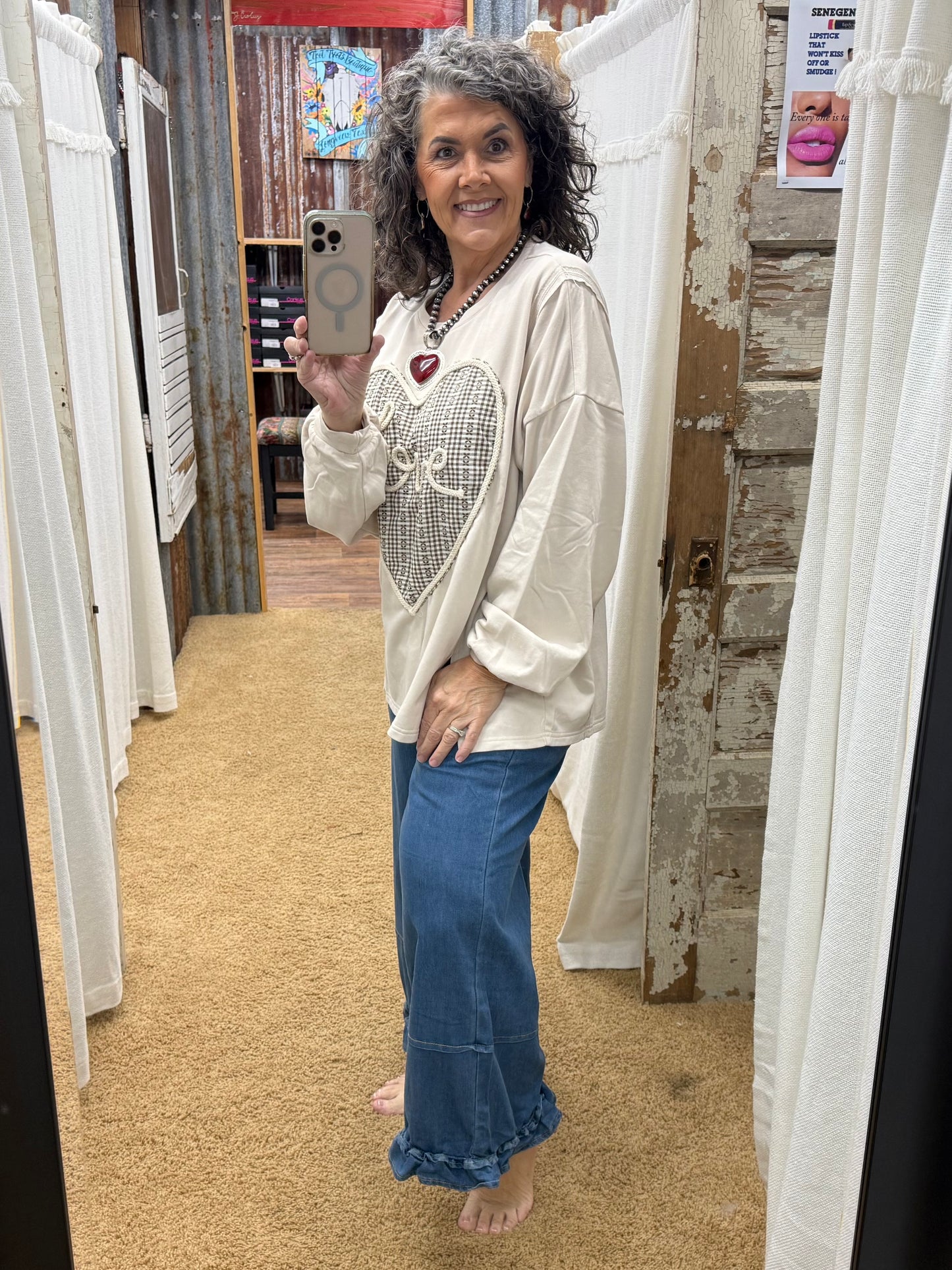 HEART PATCH PULLOVER