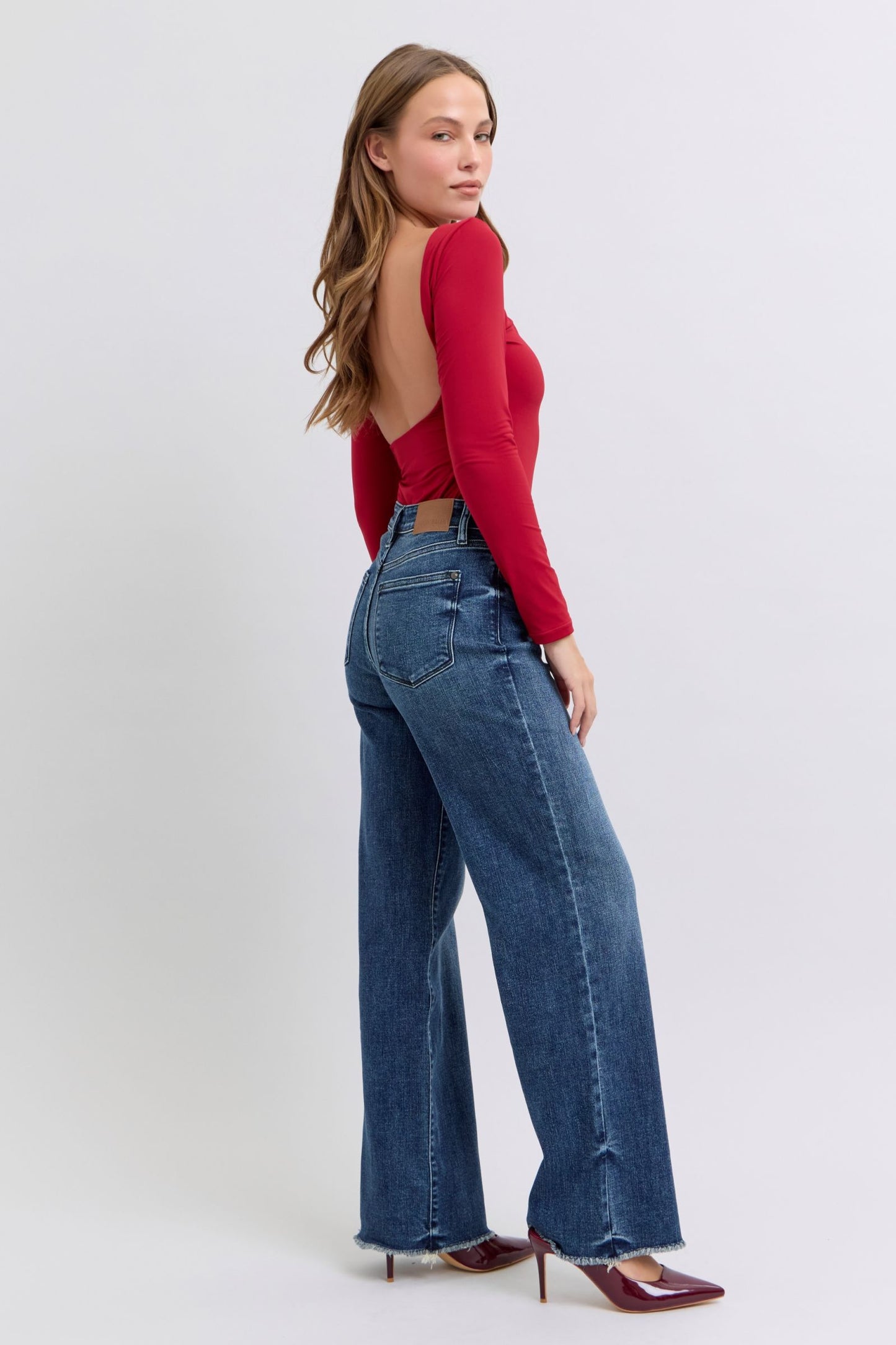 Judy Blue Mid Rise Wide Leg w/Tint 82640