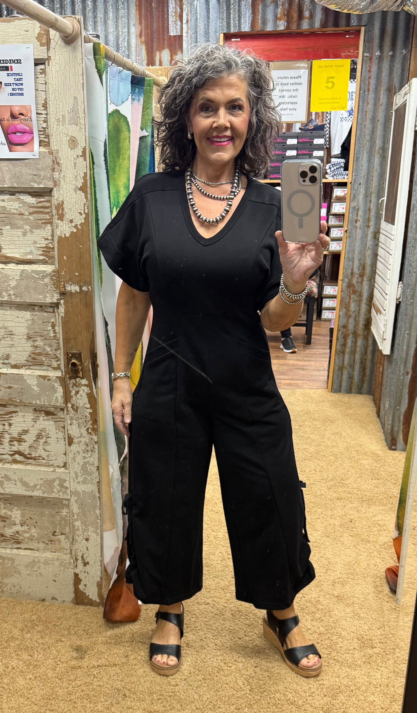 Black Playful Romper
