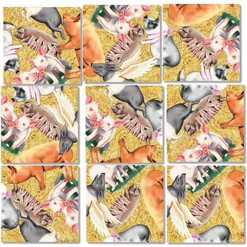 Pigs Scramble Squares