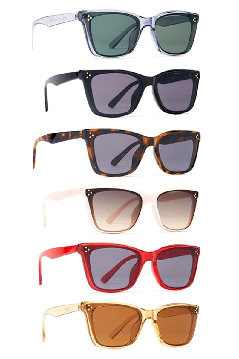 CAT EYE FLAT LENS SUNGLASSES