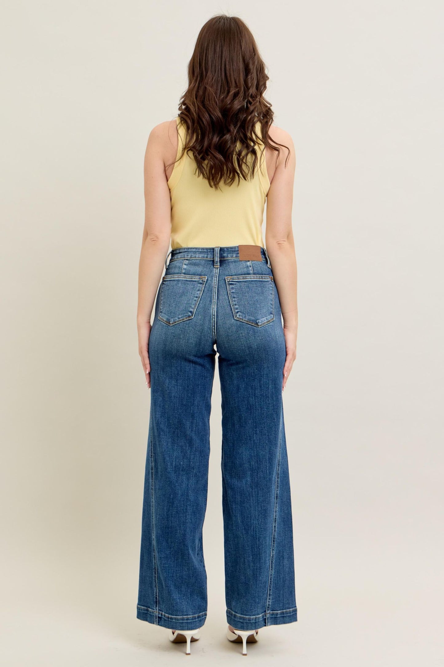 Judy Blue High Waist Trouser Wide Leg Jeans 82656