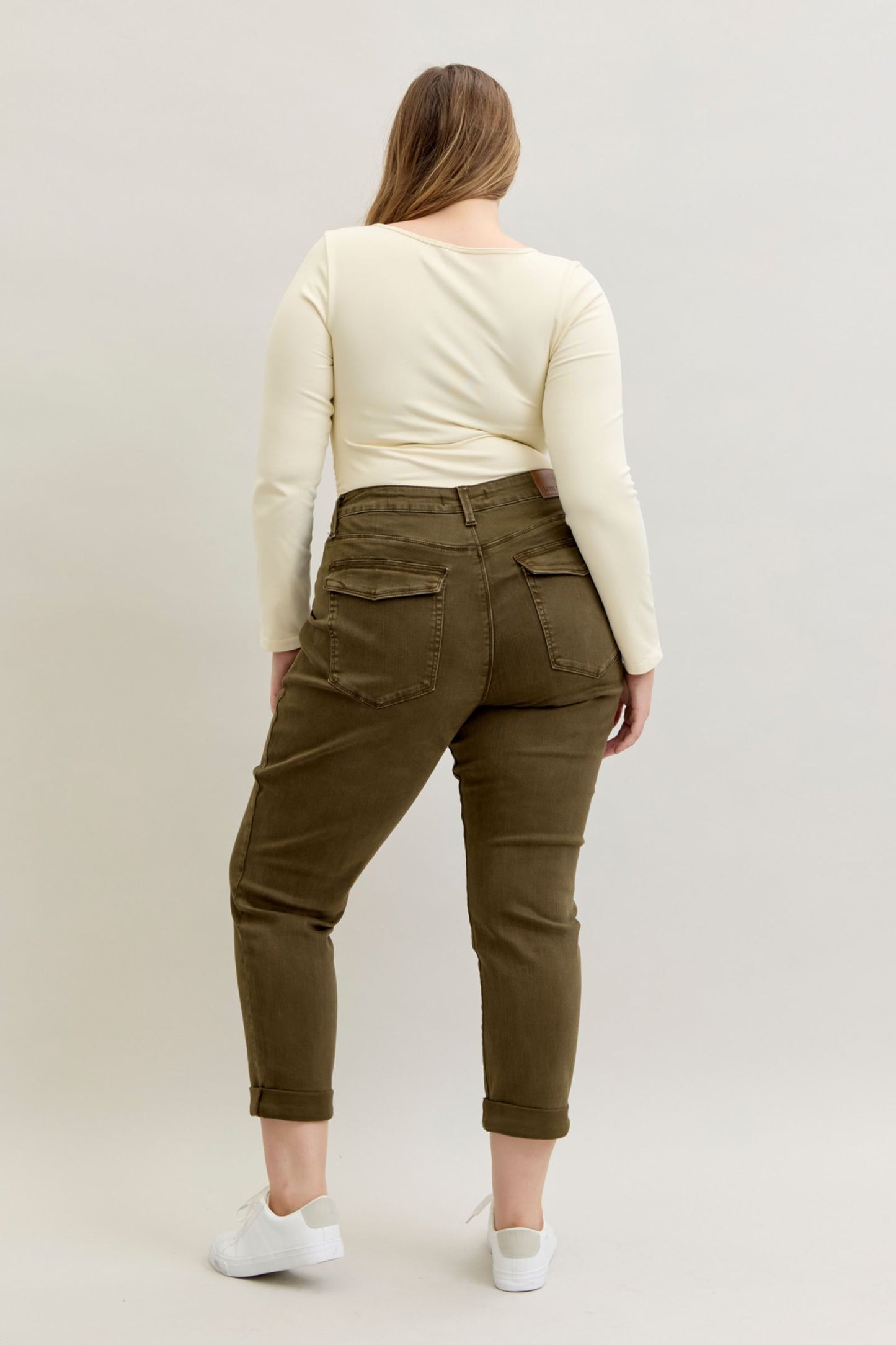 Judy Blue High Waist Forest Weekender Cuffed Jeans 881009