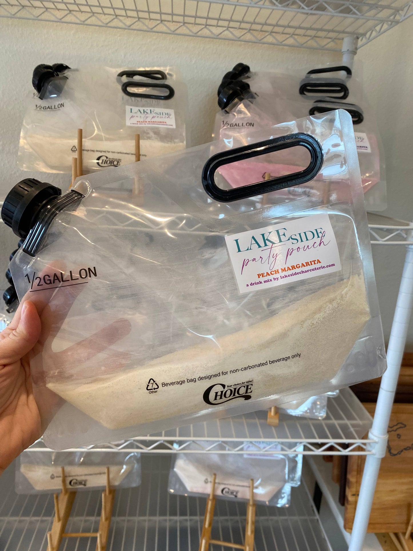 Peach Margarita Cocktail Party Pouch Mix - 1/2 Gallon ( (Cop