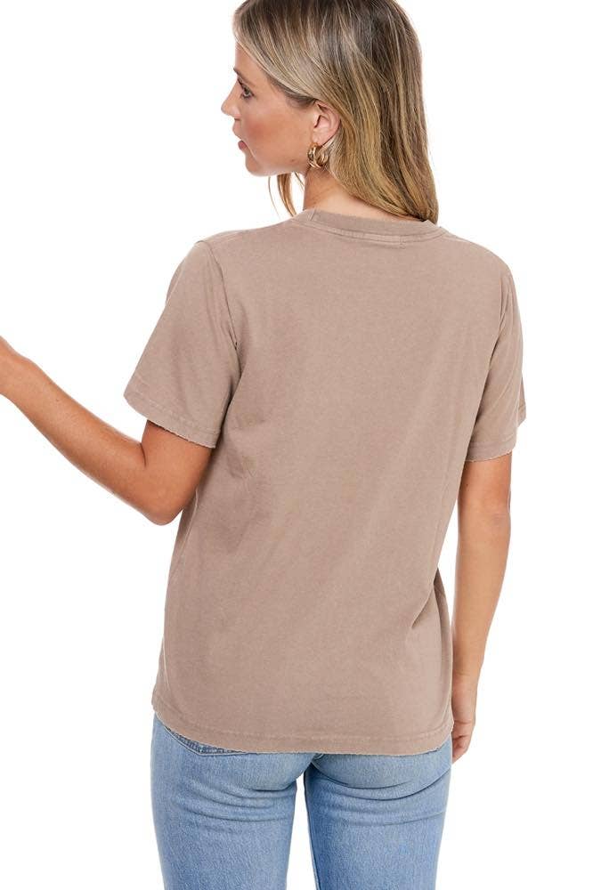 Cowboy Boots Toe Stitch Graphic S/S Washed Tee
