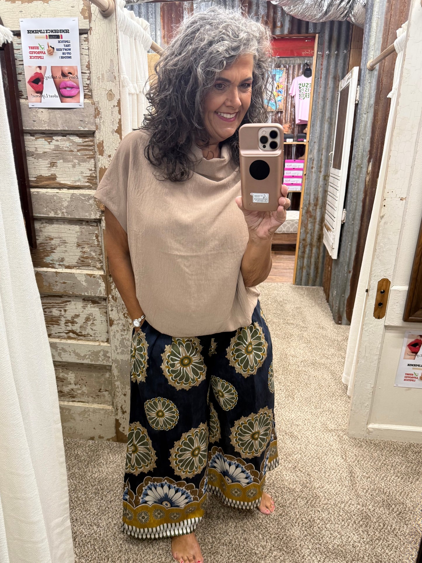 UMGEE Midnight Medallion Print Pants