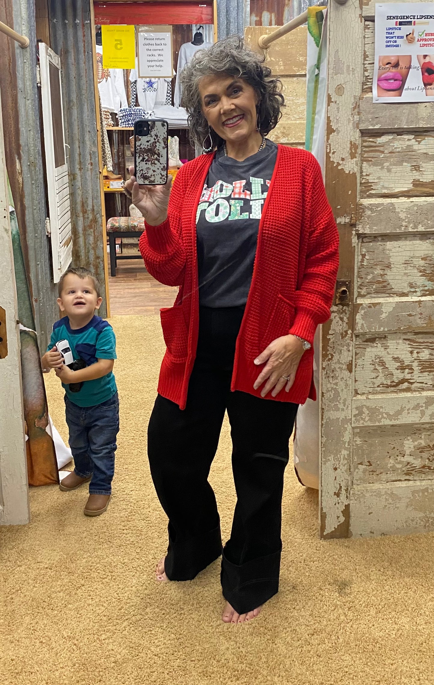 Holly Jolly Patchwork Tee