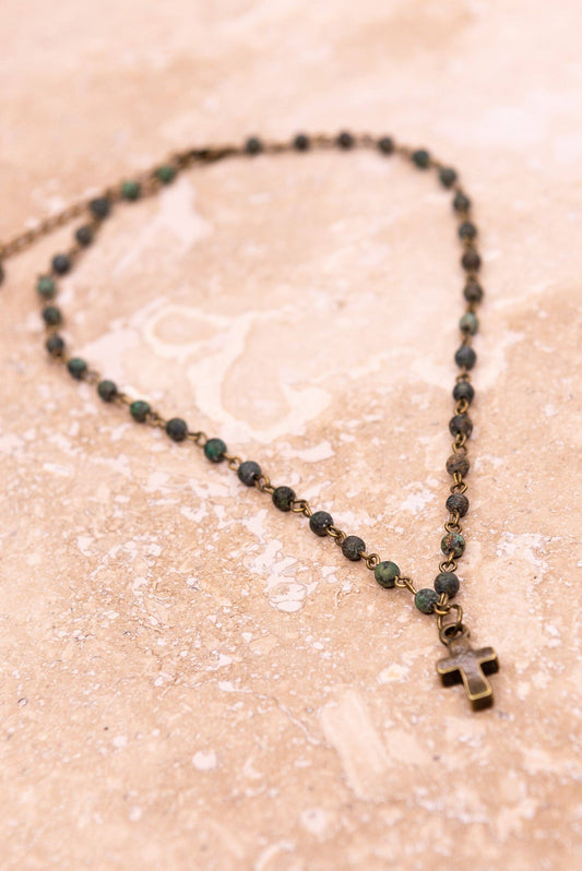 Phoebe Necklace Set in African Turquoise