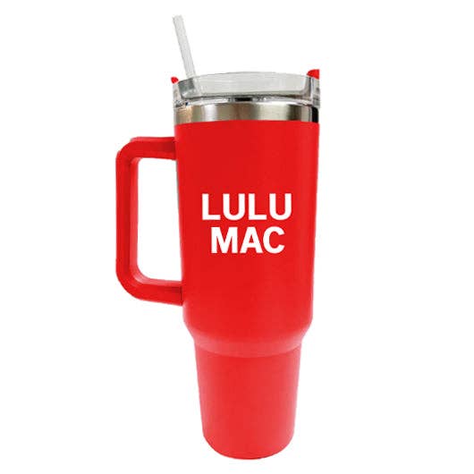 LULU MAC Tumbler Red with White Logo