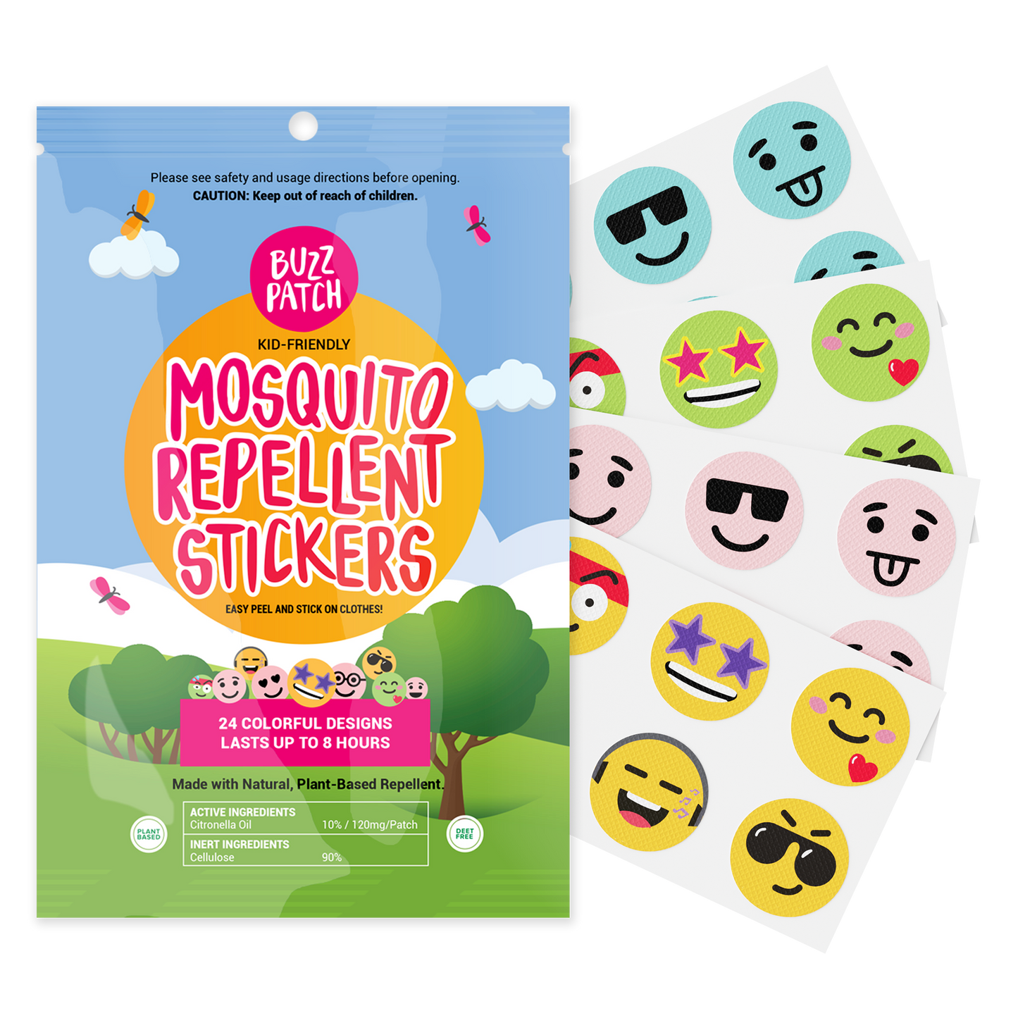 BuzzPatch - Bug, Mosquito, and Insect Repellent Stickers