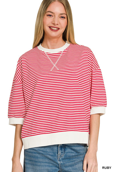Door Buster Striped Pullover Top