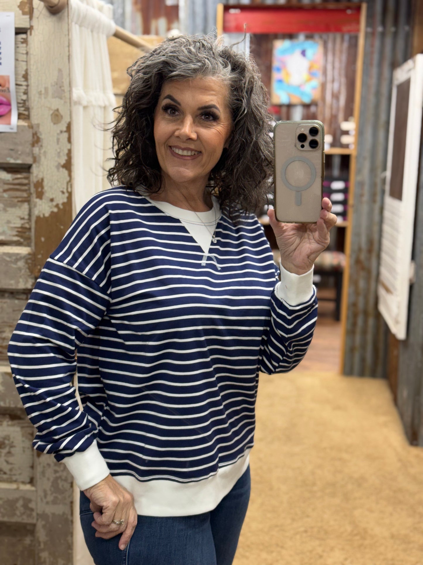 Striped Pullovers Regular & Curvy