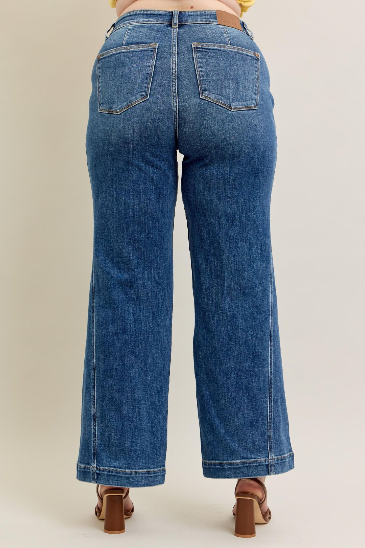 Judy Blue High Waist Trouser Wide Leg Jeans 82656