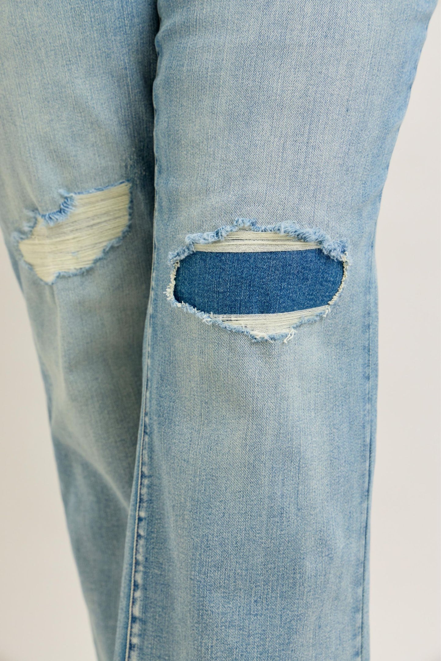 Judy Blue High Waist & Knee Patch Straight Jean 88928