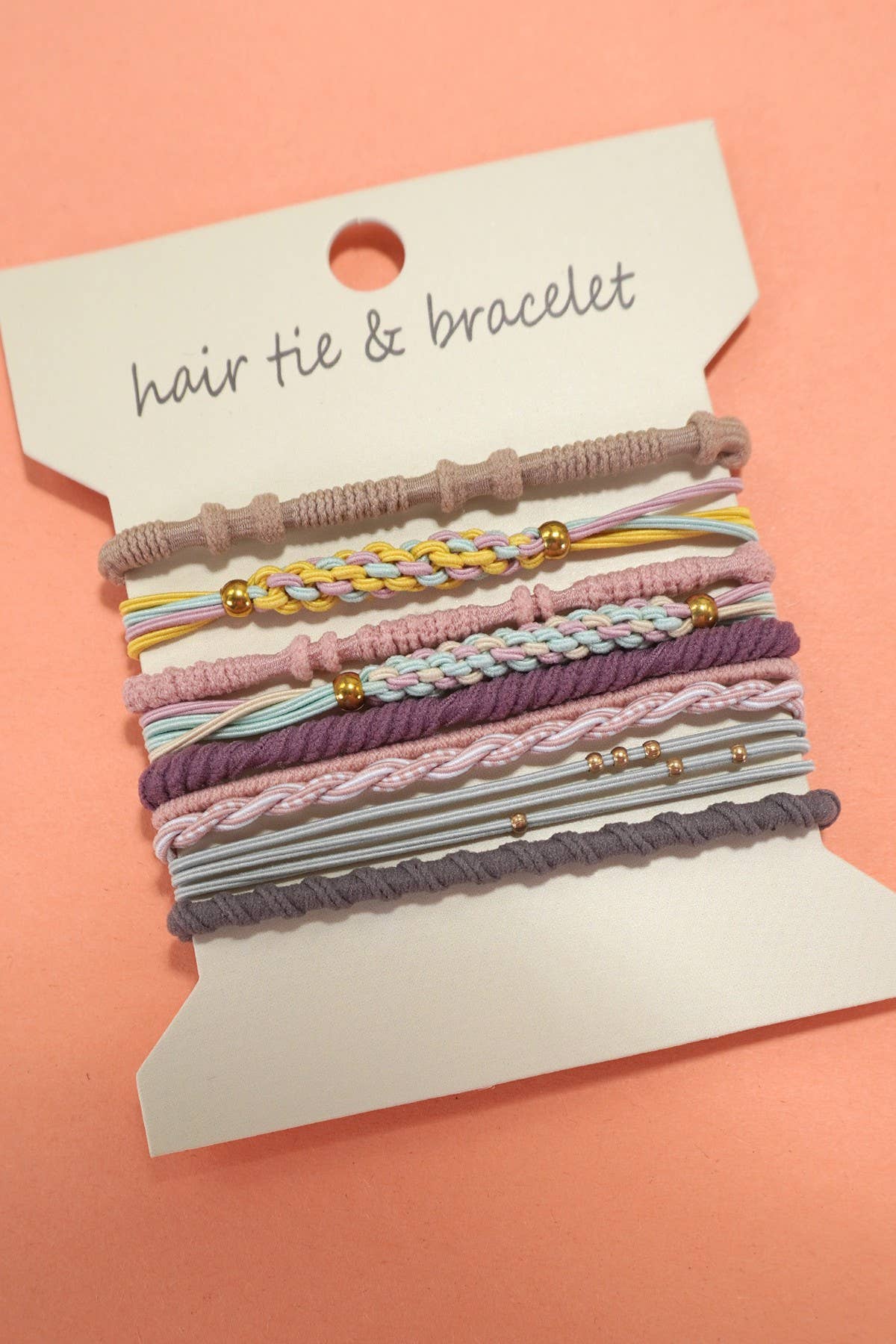 BOHO DUAL FUNCTION KNOT BRACELET HAIR TIES Pastel
