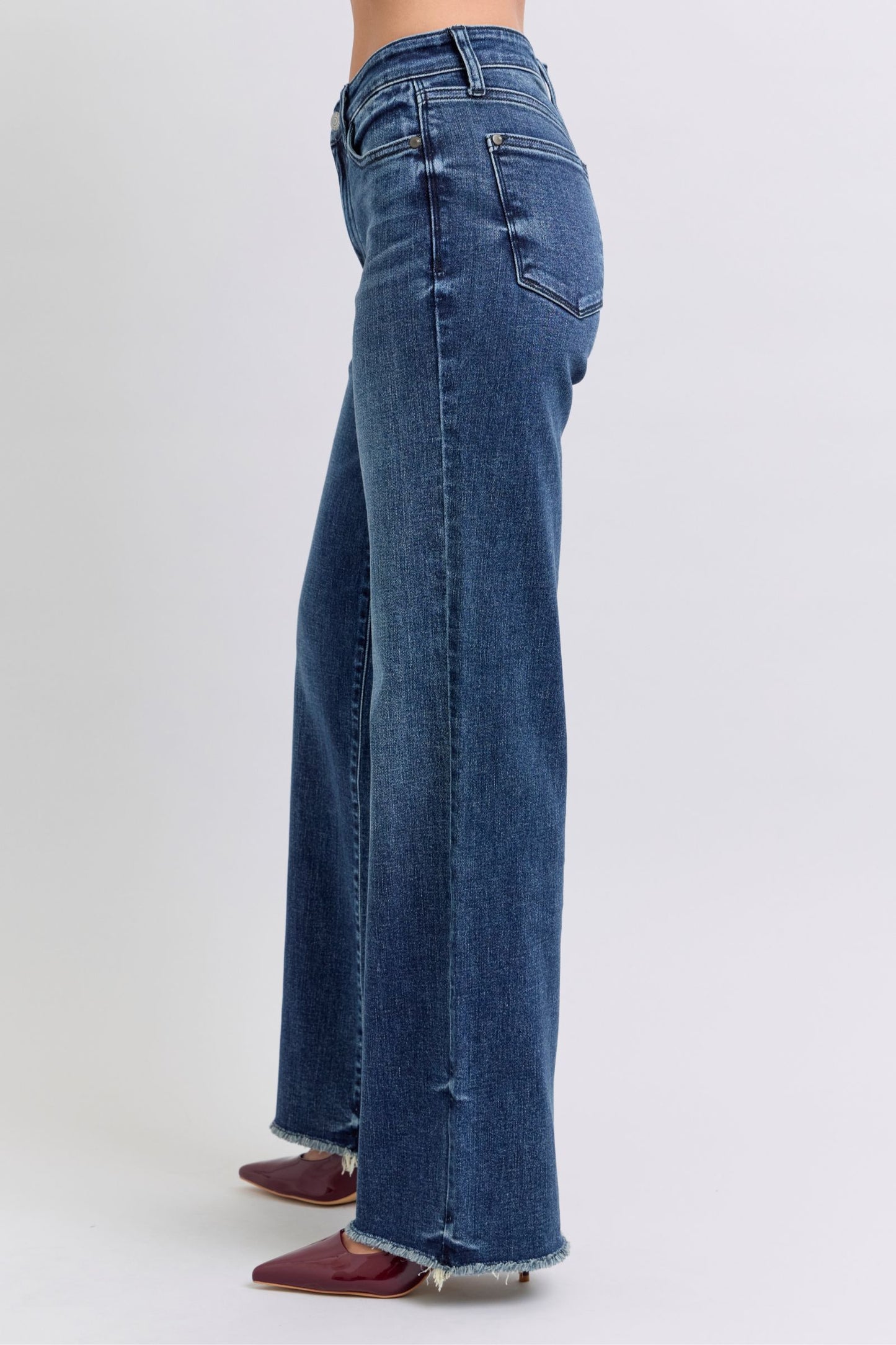 Judy Blue Mid Rise Wide Leg w/Tint 82640
