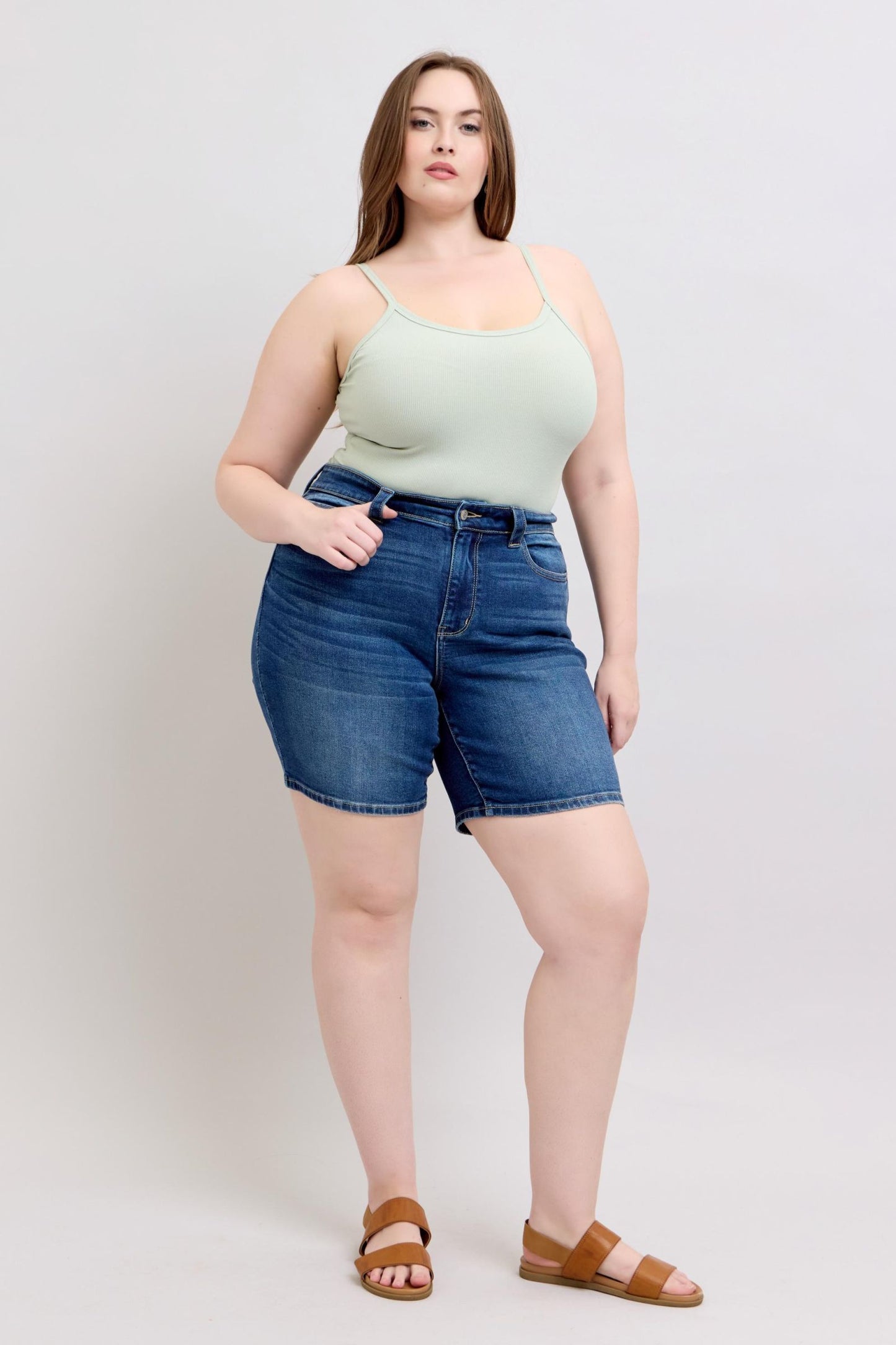 Judy Blue High Waist Bermuda Shorts 15287