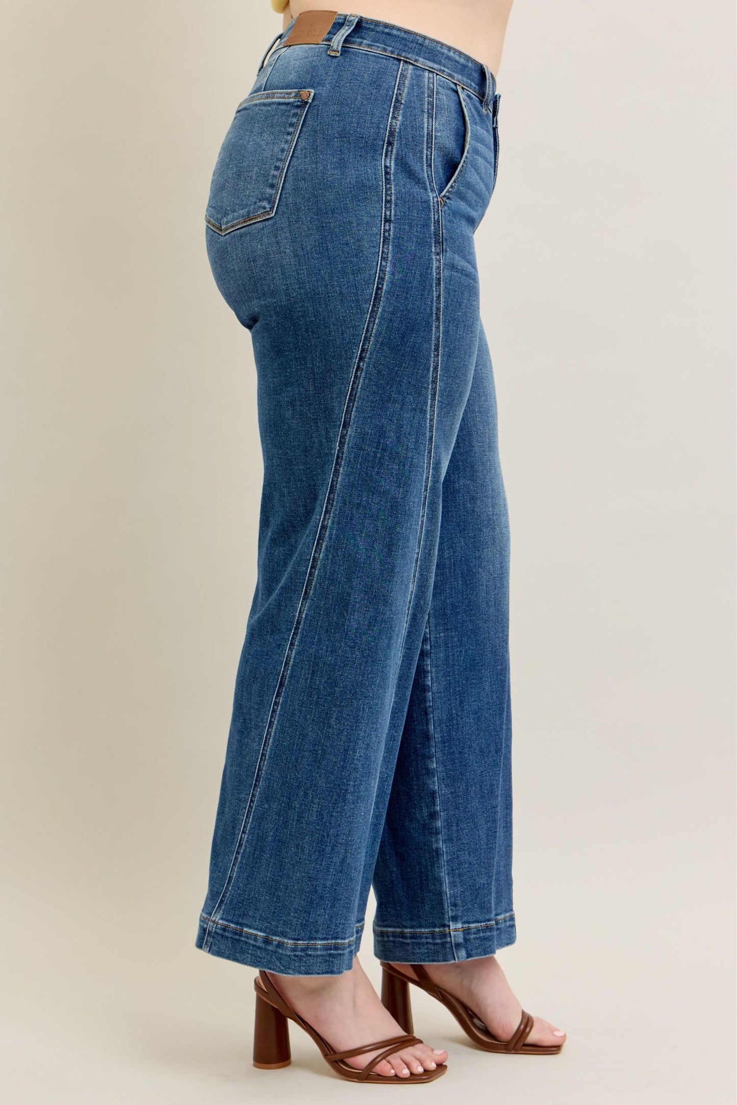 Judy Blue High Waist Trouser Wide Leg Jeans 82656