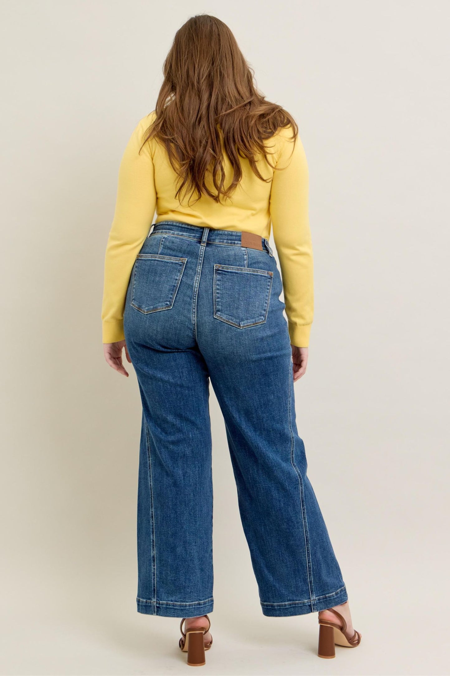 Judy Blue High Waist Trouser Wide Leg Jeans 82656