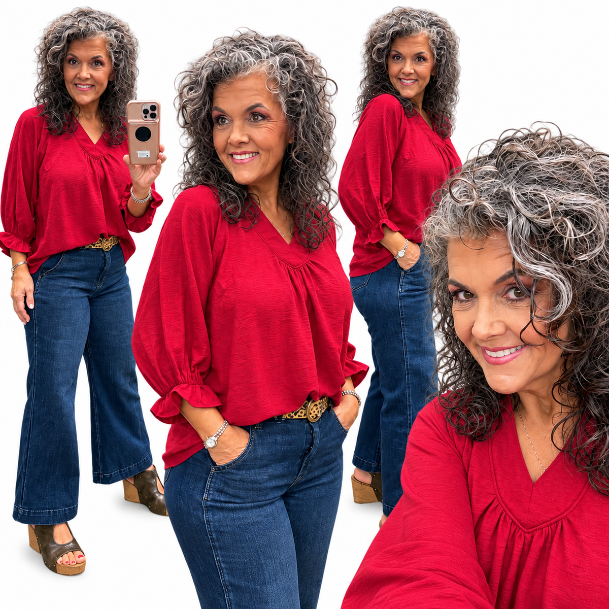 Judy Blue High Waist Ankle Wide Trouser Jeans