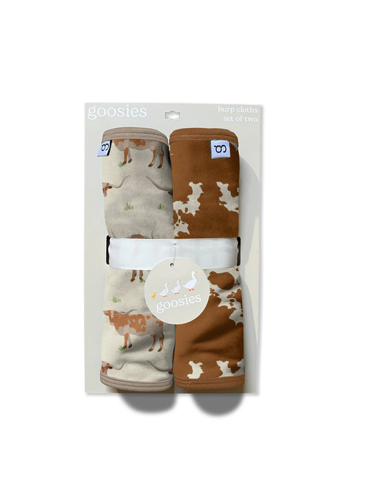 Burp Cloth Set - Longhorns