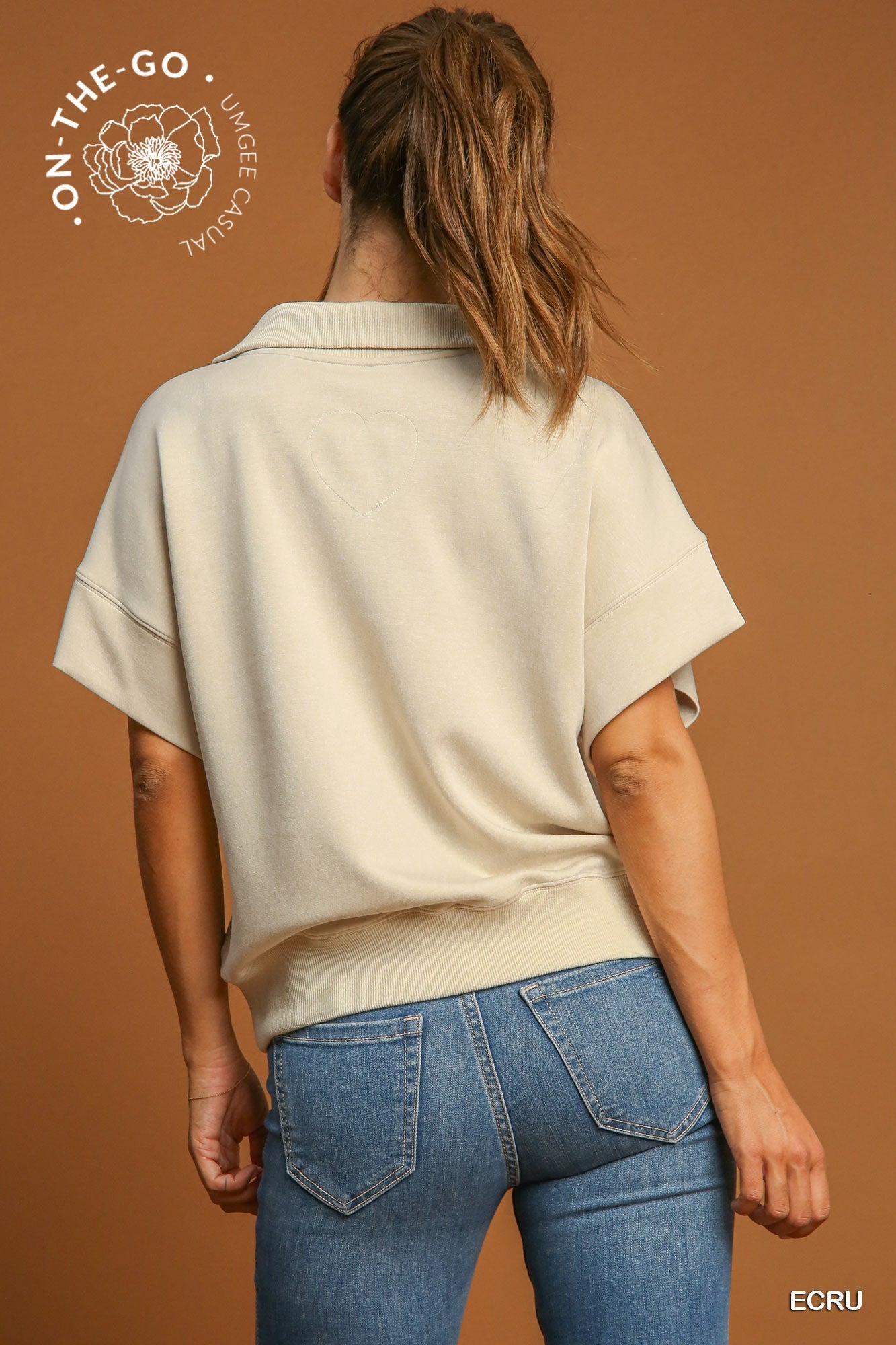 Ecru Luxeknit Dolman Sleeved Sweatshirt