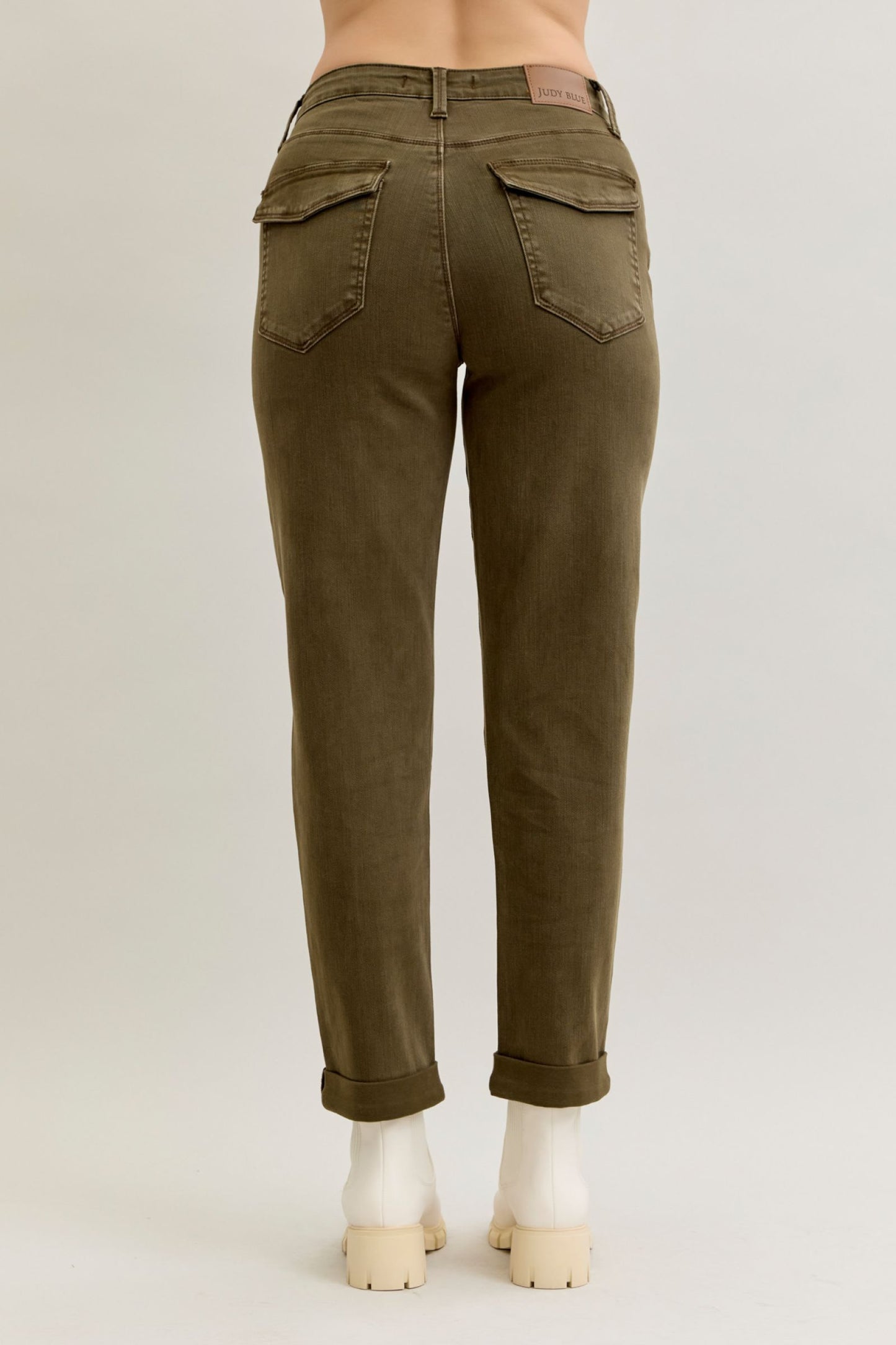 Judy Blue High Waist Forest Weekender Cuffed Jeans 881009