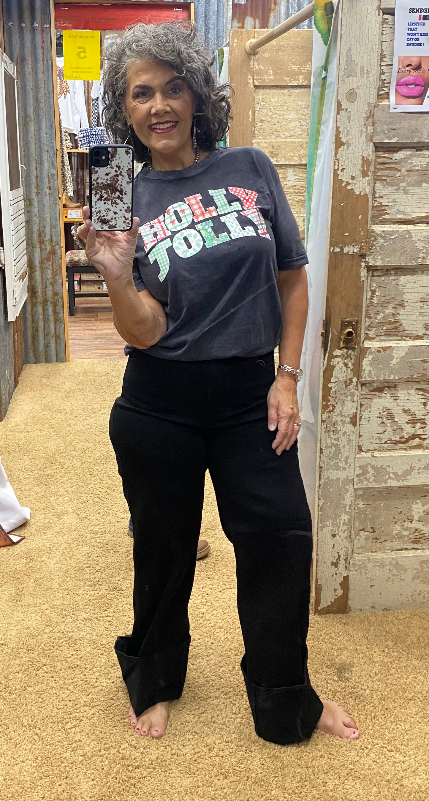 Holly Jolly Patchwork Tee