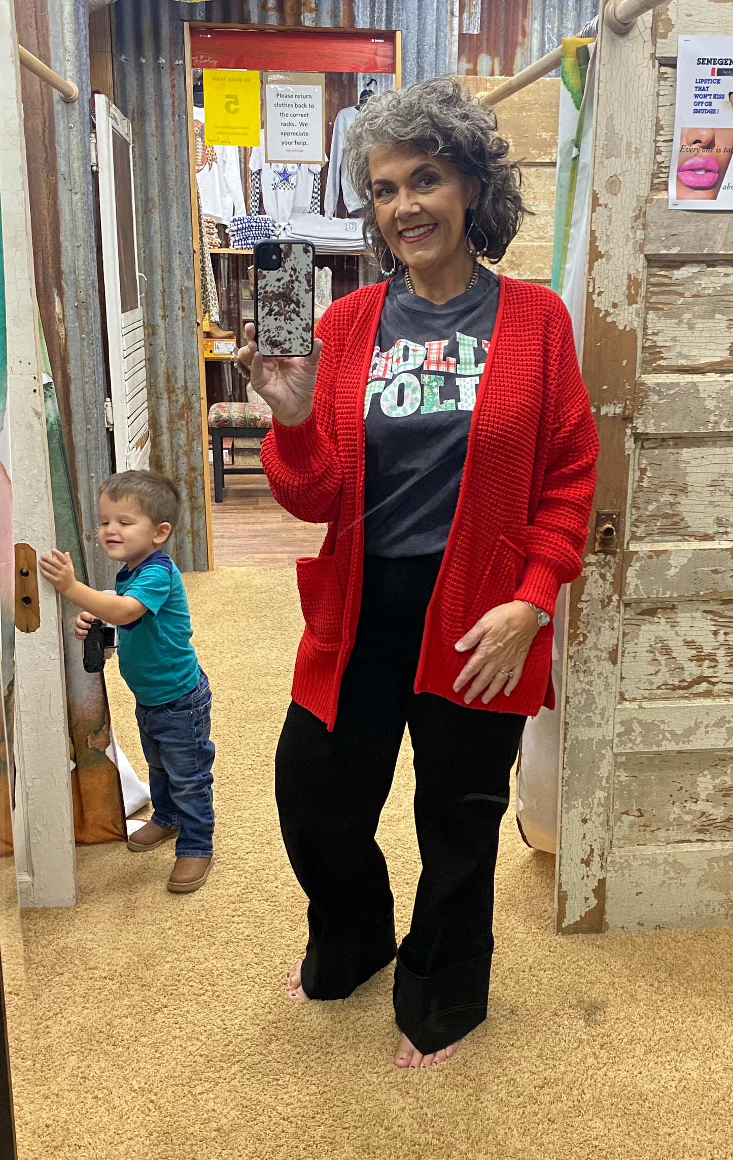 Holly Jolly Patchwork Tee