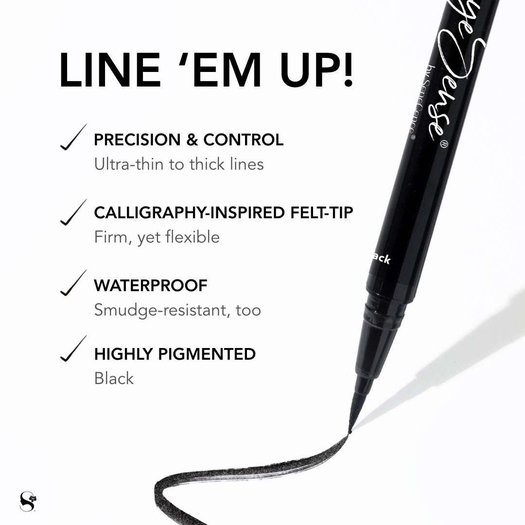 BLACK EYESENSE® LONG-LASTING LIQUID FELT-TIP EYE LINER PEN