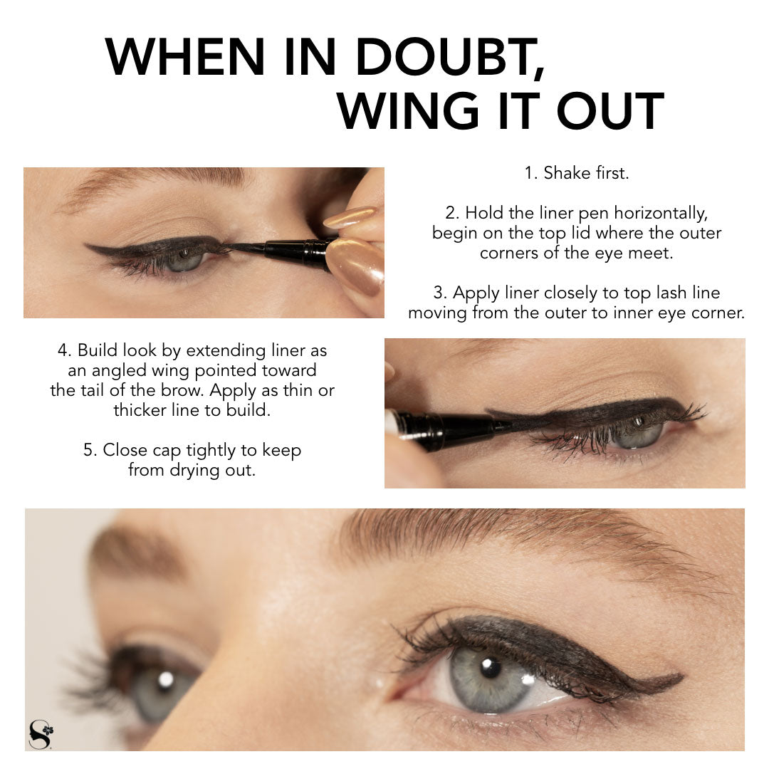 BLACK EYESENSE® LONG-LASTING LIQUID FELT-TIP EYE LINER PEN