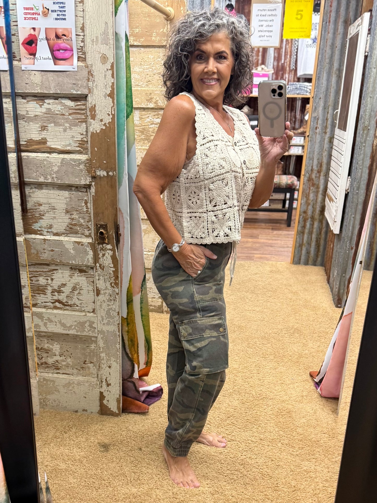 Olive Camo Twill Pants