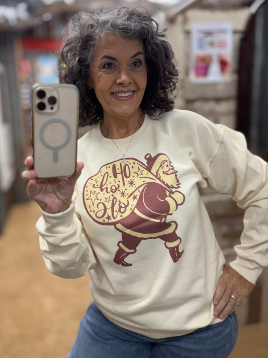HoHoHo Vintage Santa Sweatshirt