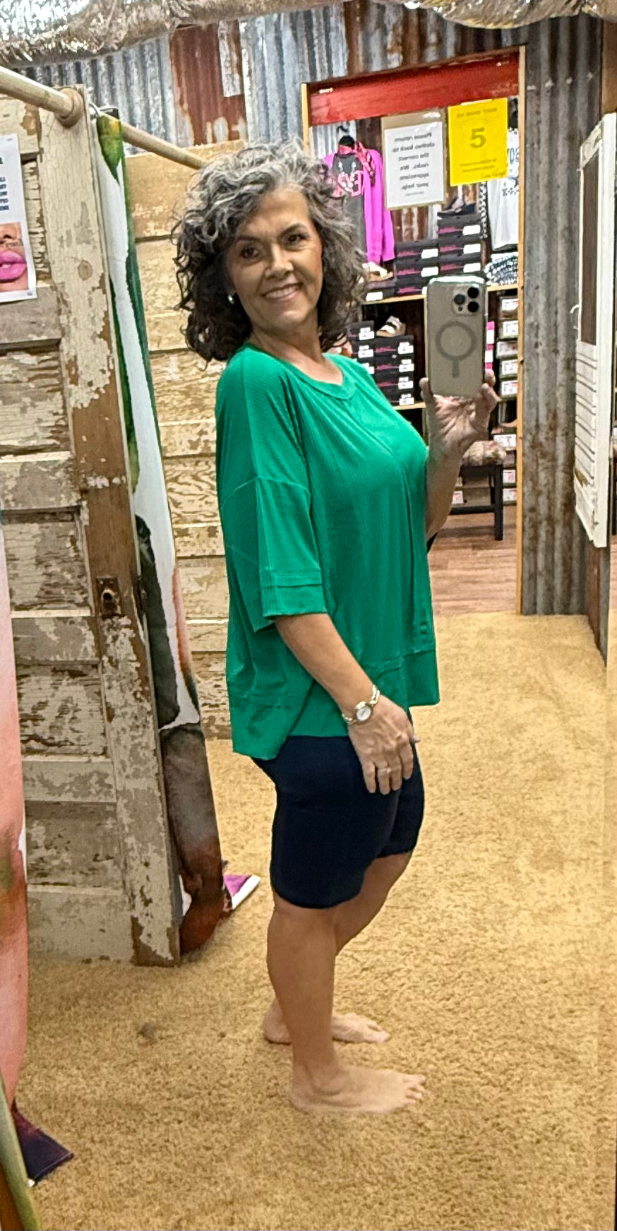 Denim Bermuda Shorts