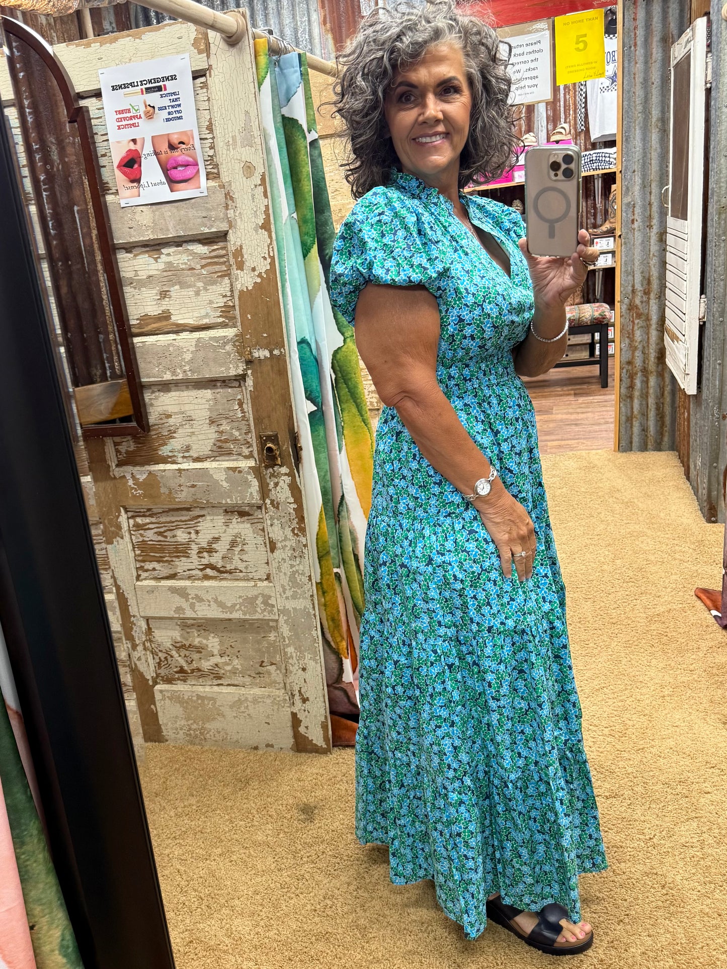 Blue Floral Dress