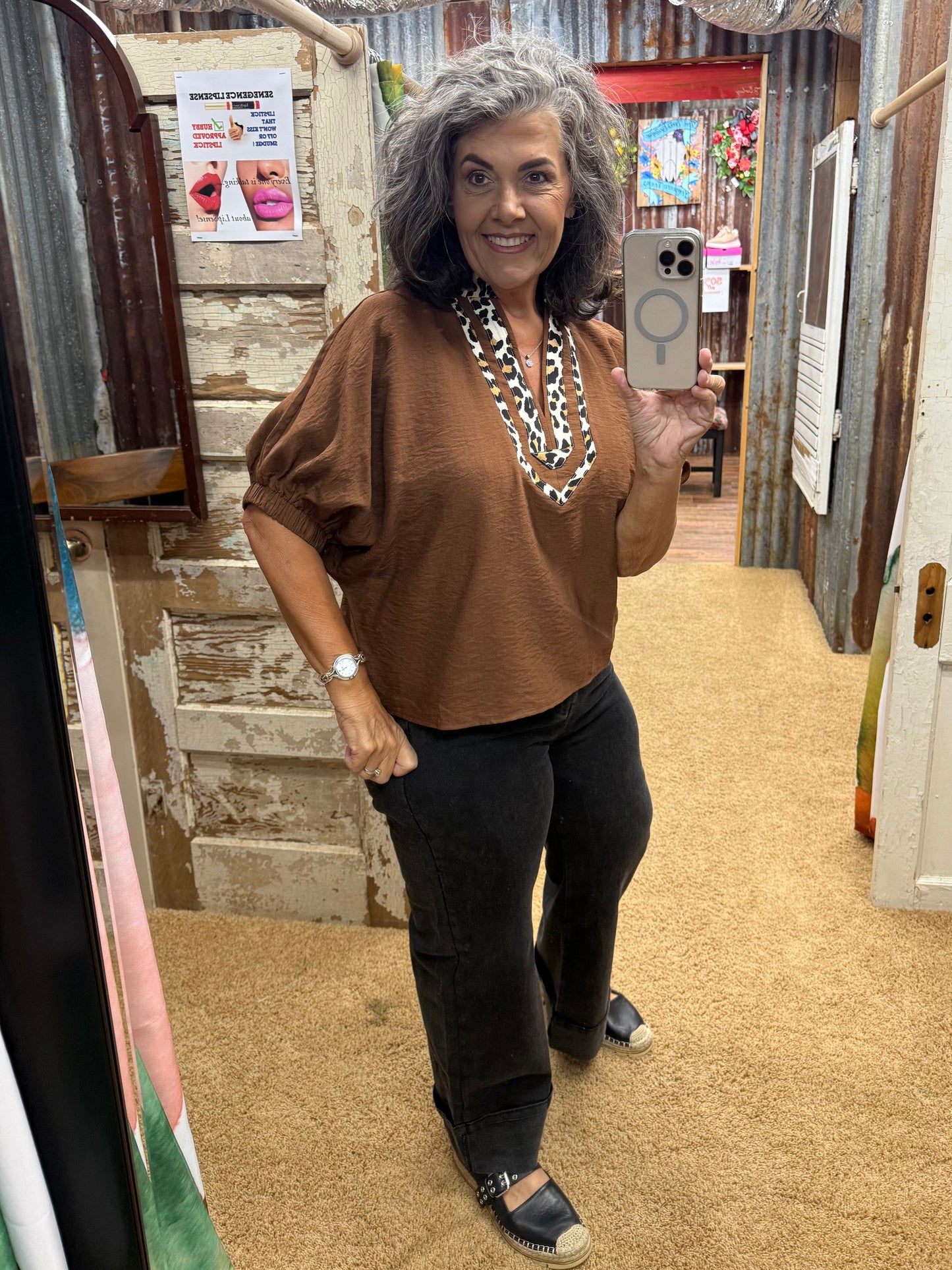 Caramel Exotic Blouse