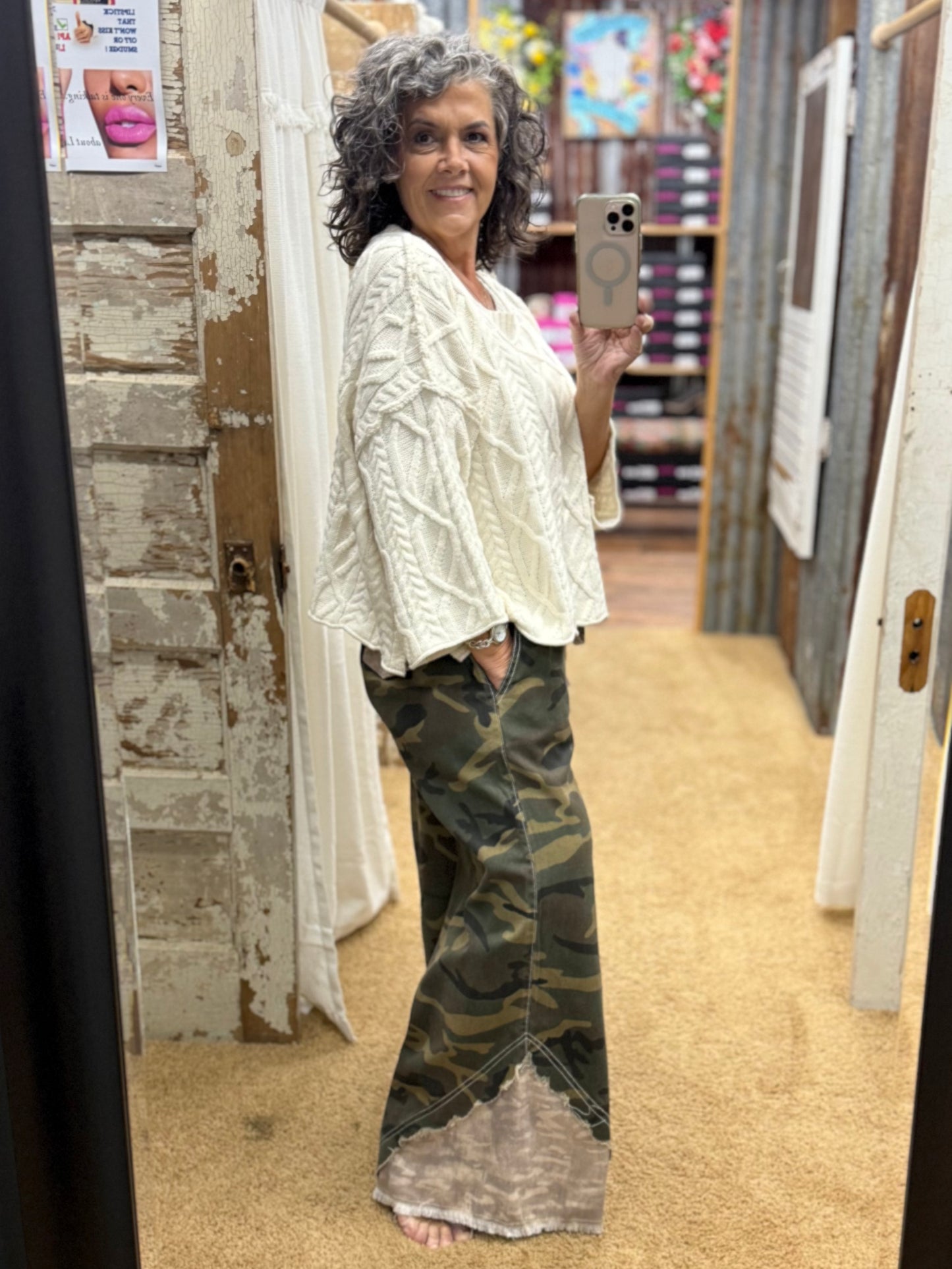 BOHO Camo Wide Leg Pants by POL
