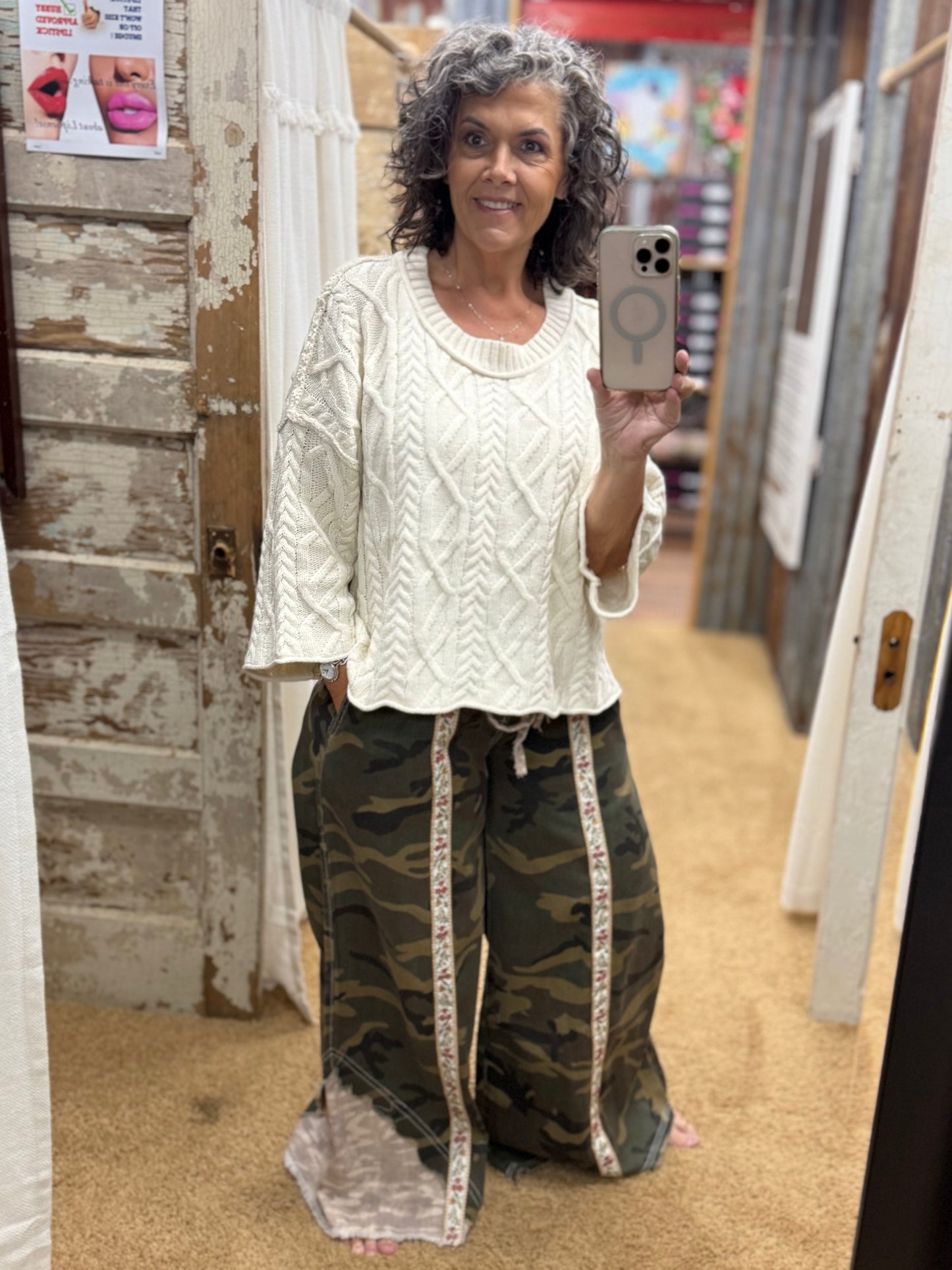 BOHO Camo Wide Leg Pants by POL