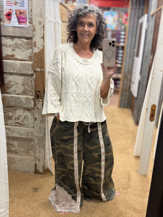 BOHO Camo Wide Leg Pants by POL