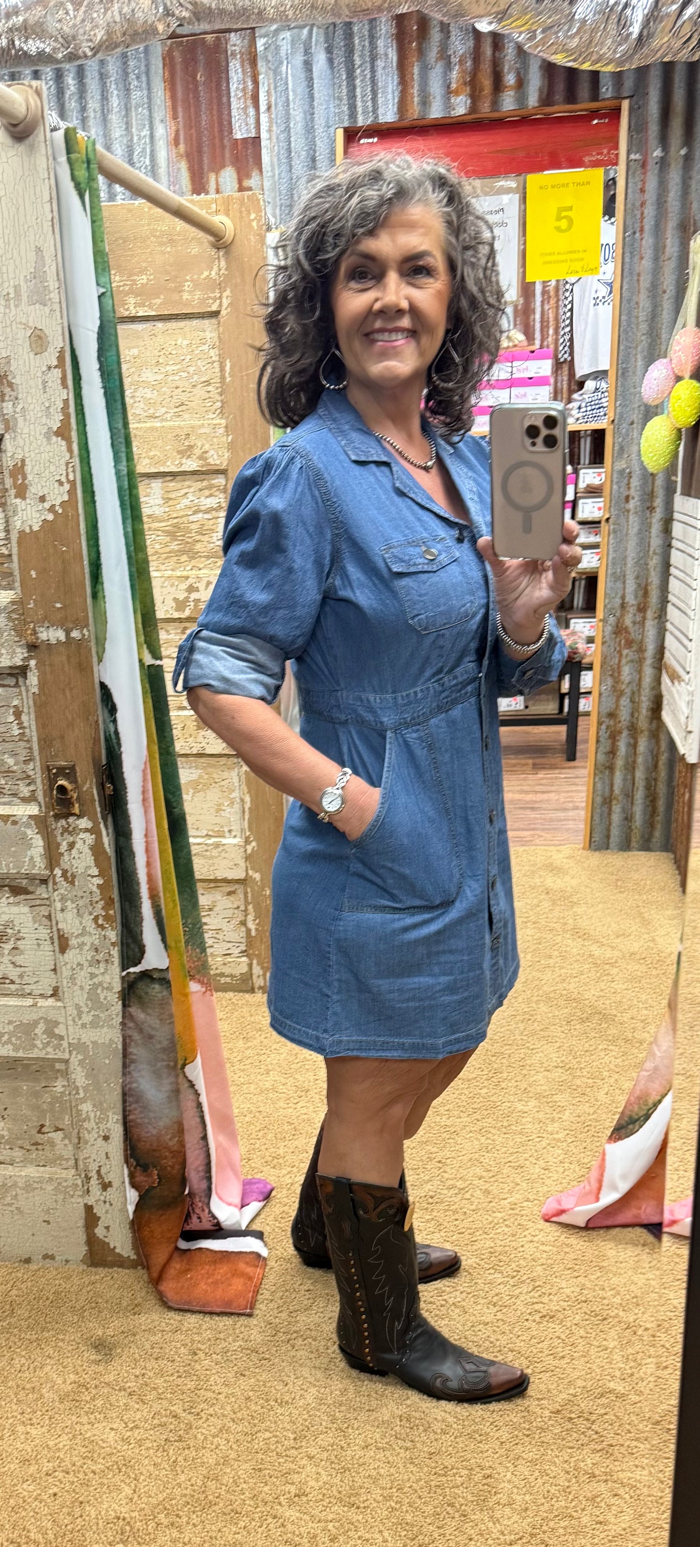 Denim Shirt Dress