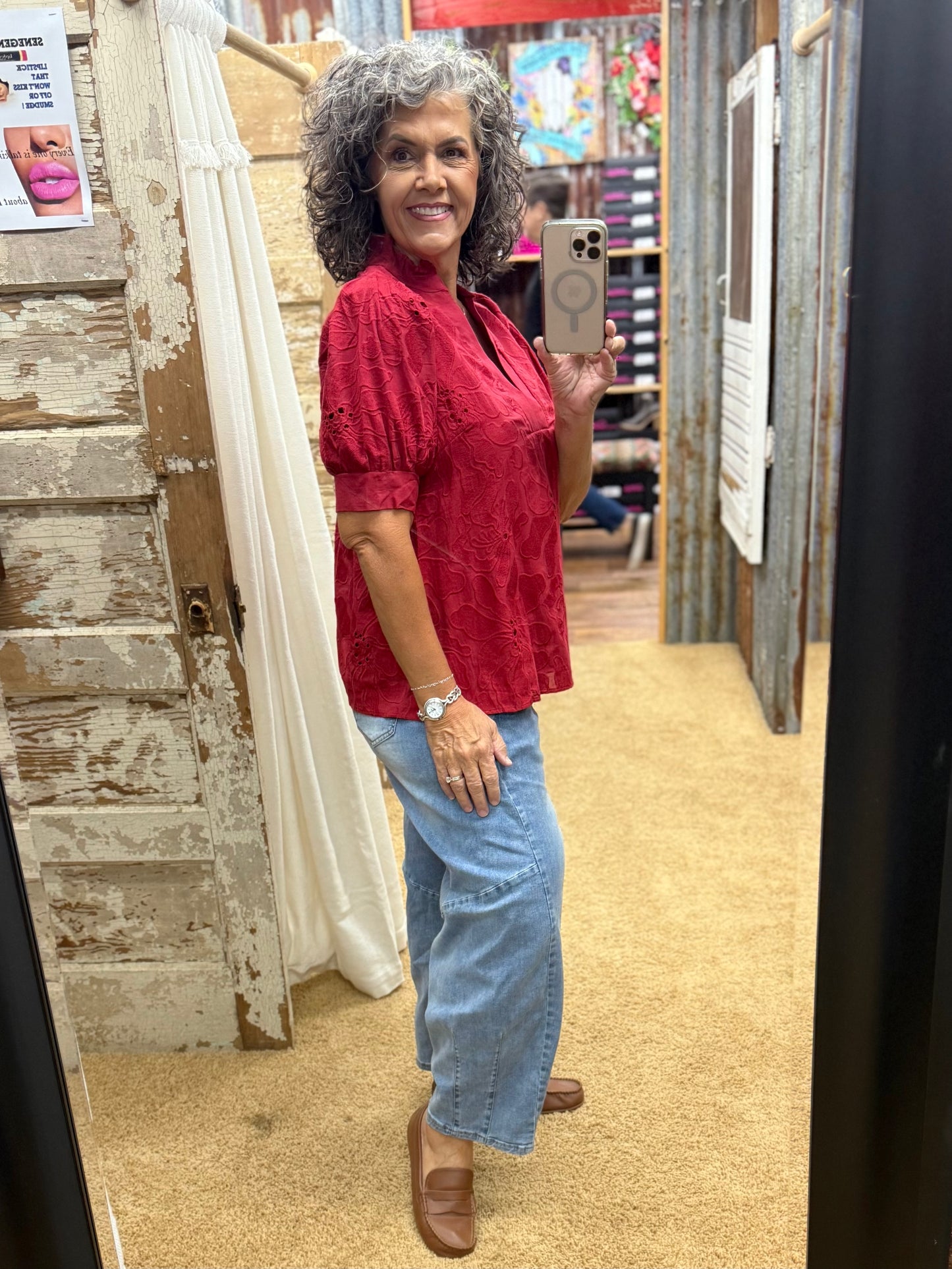 Red Red Wine Blouse