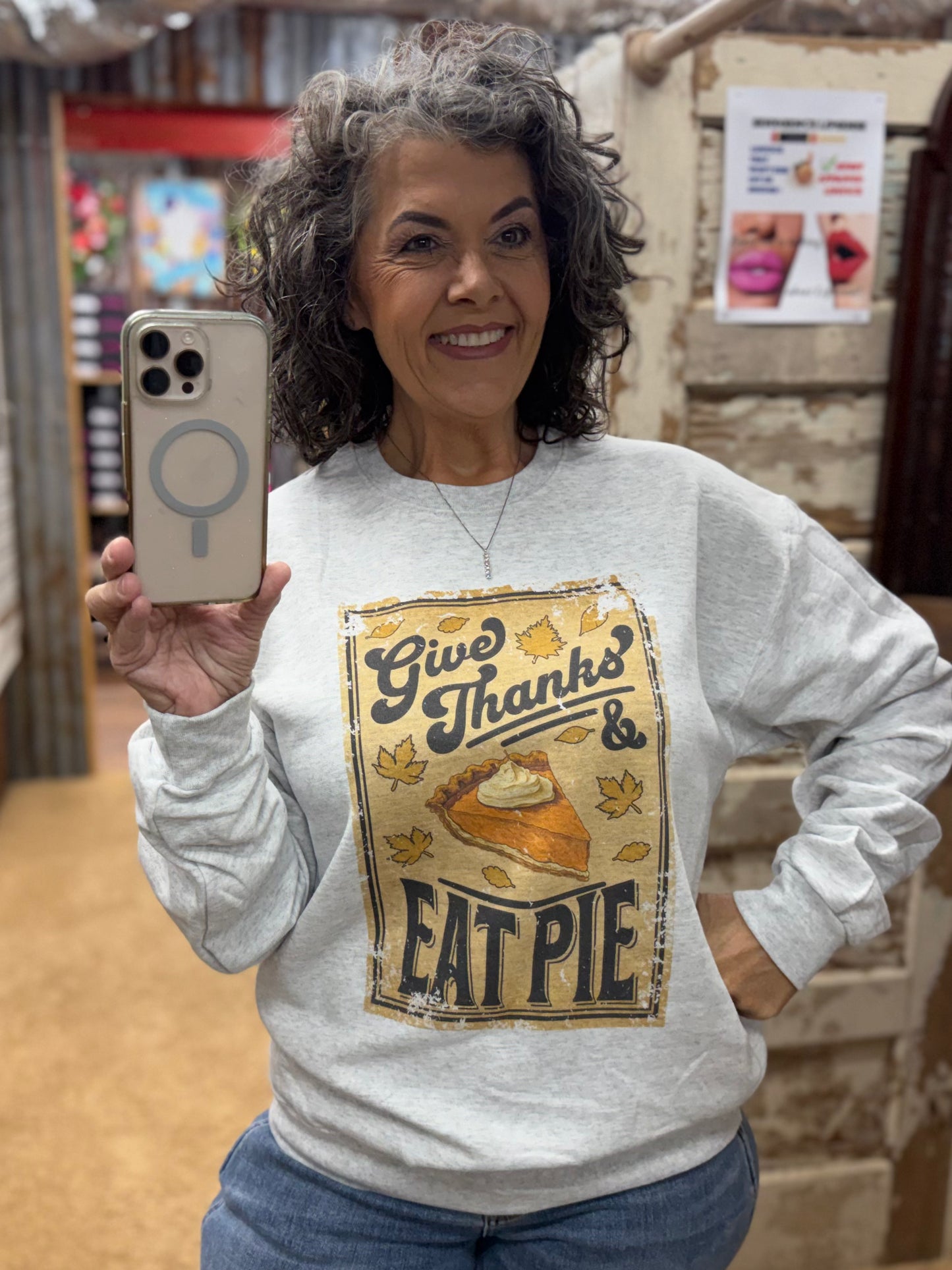 🥧🧡Give Thanks Eat Pie Sweatshirt