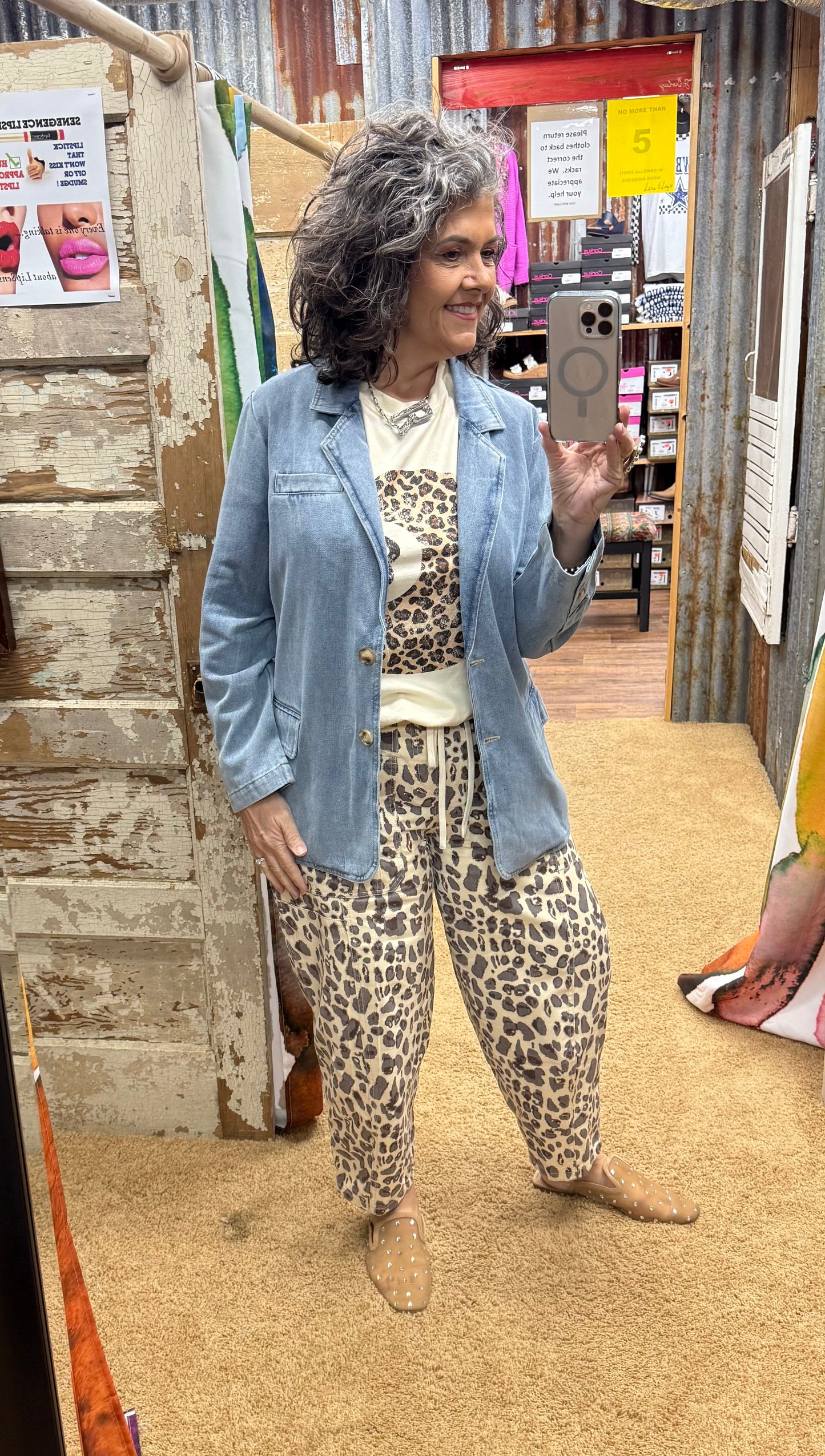 Light Wash Denim Blazer